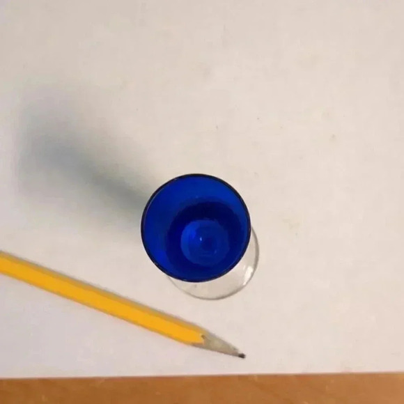 Cobalt Blue liqueur  glass - Picture 2 of 3